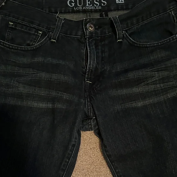 GUESS Dark Denim Shorts - Picture 3 of 6
